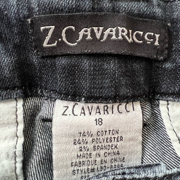 z Cavaricci Plus Size 18 Lady’s Dark Denim Jeans, VGUC - Picture 2 of 3